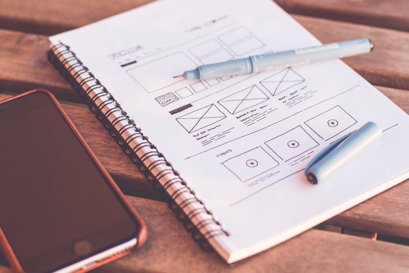 Wireframe Diagram of a website
